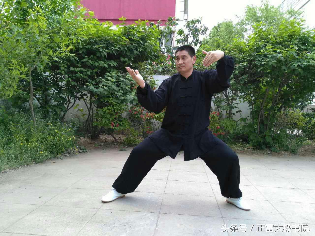 张晋僖老师拳照“静”是练好太极拳最基本的要求